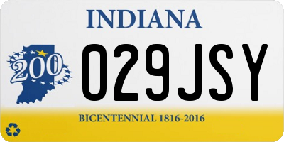 IN license plate 029JSY