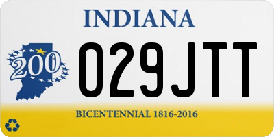IN license plate 029JTT