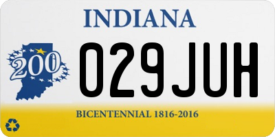 IN license plate 029JUH