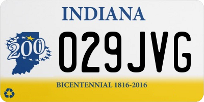 IN license plate 029JVG
