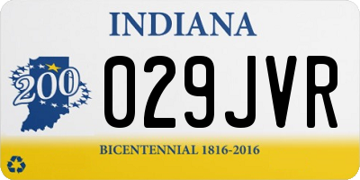 IN license plate 029JVR