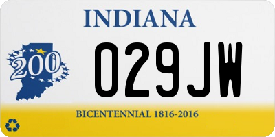 IN license plate 029JW