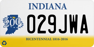 IN license plate 029JWA