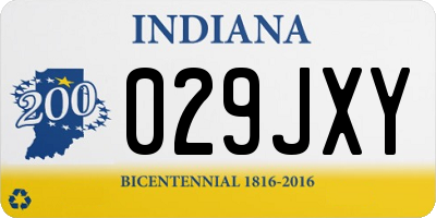 IN license plate 029JXY