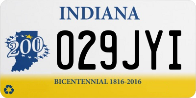 IN license plate 029JYI