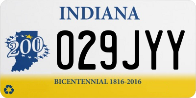 IN license plate 029JYY