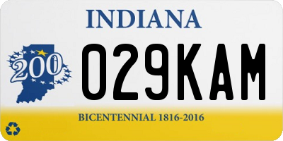 IN license plate 029KAM