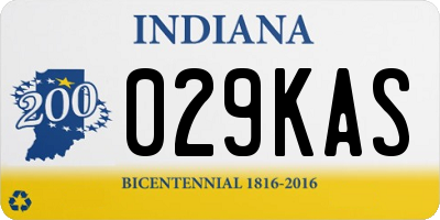 IN license plate 029KAS