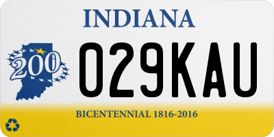 IN license plate 029KAU