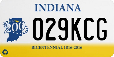 IN license plate 029KCG