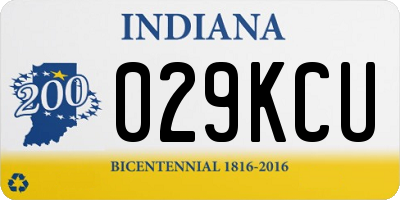 IN license plate 029KCU