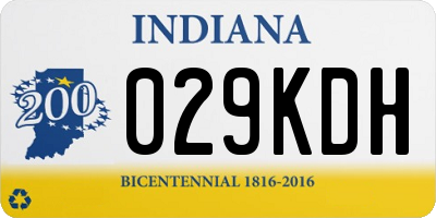 IN license plate 029KDH