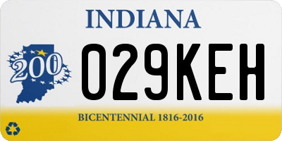 IN license plate 029KEH