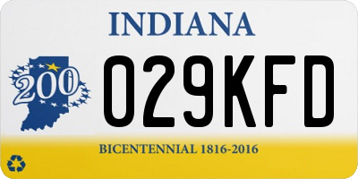 IN license plate 029KFD