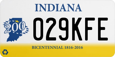 IN license plate 029KFE