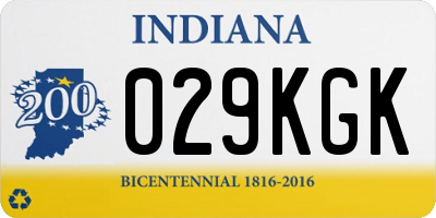 IN license plate 029KGK