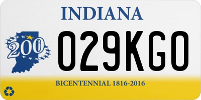 IN license plate 029KGO