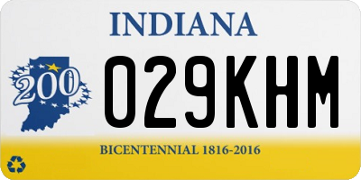 IN license plate 029KHM
