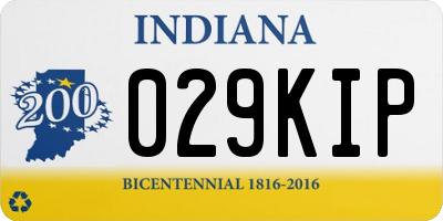 IN license plate 029KIP