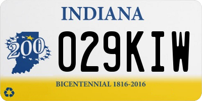 IN license plate 029KIW