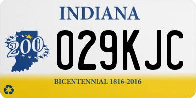 IN license plate 029KJC