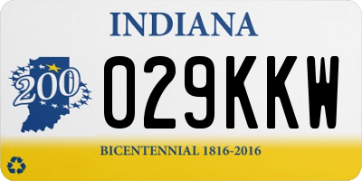 IN license plate 029KKW
