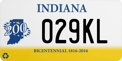 IN license plate 029KL