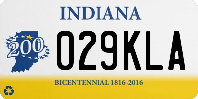 IN license plate 029KLA
