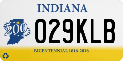 IN license plate 029KLB