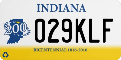 IN license plate 029KLF