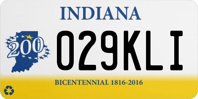 IN license plate 029KLI