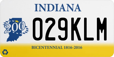 IN license plate 029KLM