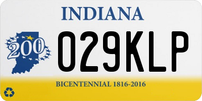 IN license plate 029KLP