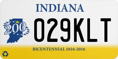 IN license plate 029KLT