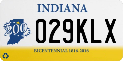 IN license plate 029KLX