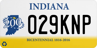 IN license plate 029KNP