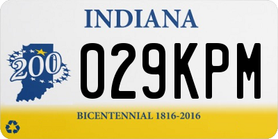 IN license plate 029KPM