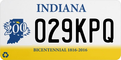 IN license plate 029KPQ
