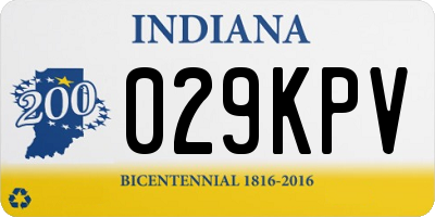 IN license plate 029KPV