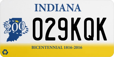 IN license plate 029KQK