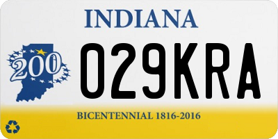 IN license plate 029KRA