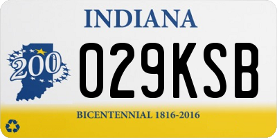 IN license plate 029KSB