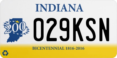 IN license plate 029KSN