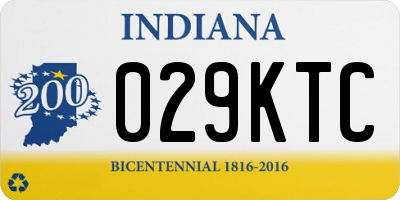 IN license plate 029KTC