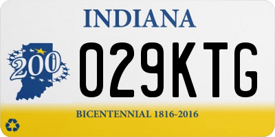 IN license plate 029KTG