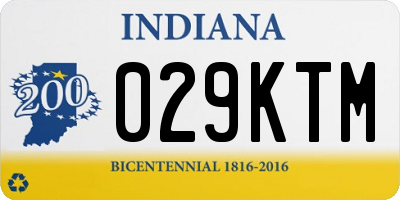 IN license plate 029KTM