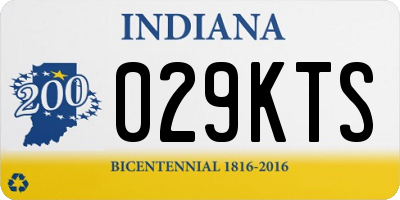 IN license plate 029KTS
