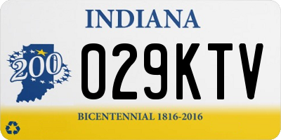 IN license plate 029KTV