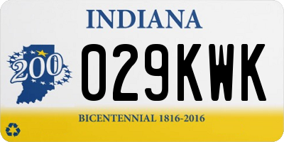 IN license plate 029KWK