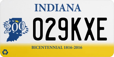 IN license plate 029KXE